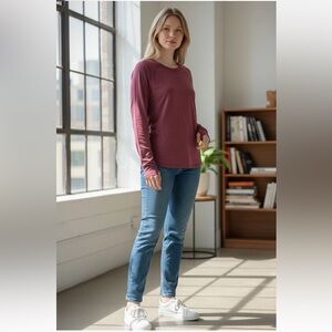 Spyder Women's Active Wear Size XXL MAROON Long Sleeve Top